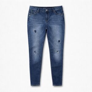 Classic J-Lo Blue Distressed Women Jeans